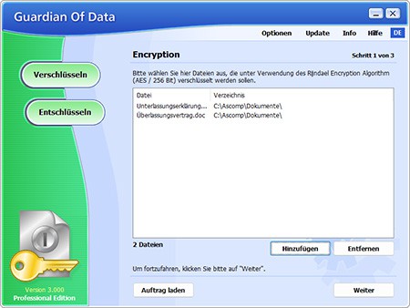 Ascomp Guardian of Data Datenverschlüsselung für den PC