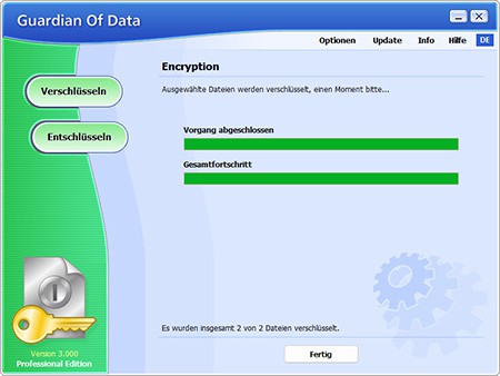 Software-Vollversion Guardian of Data umsonst