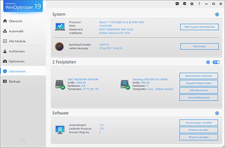 Ashampoo WinOptimizer 19 Software-Deal