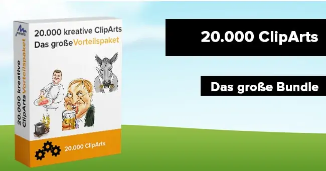 20.000 kreative ClipArts: kostenlos erhalten