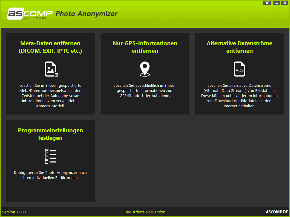 Photo Anonymizer als Vollversion