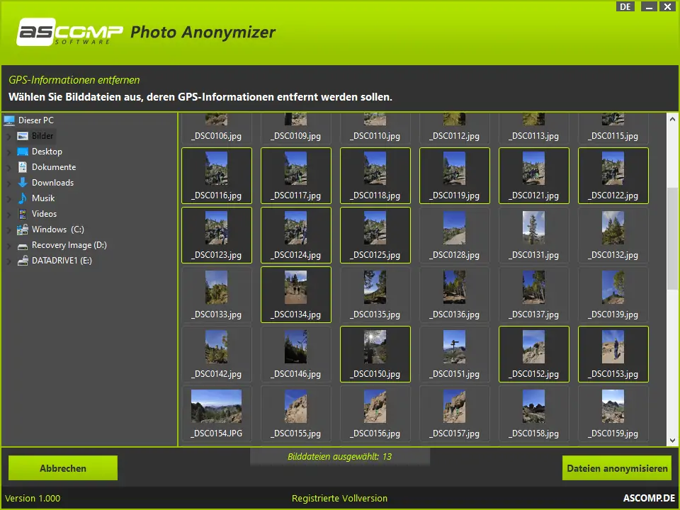 Photo Anonymizer als Vollversion Photo Anonymizer als Vollversion