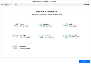 Stellar Data Recovery for Android Software-Vollversion Stellar Data Recovery for Android Software-Vollversion