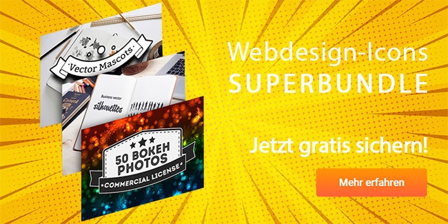 Webdesign-Icons Superbundle gratis