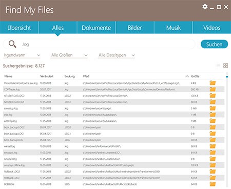 Abelsoft find my files: kostenfrei nutzen