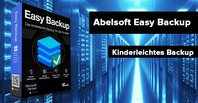 Bilder, Daten, und mehr einfach sichern: Abelsoft Easy Backup gratis erhalten
