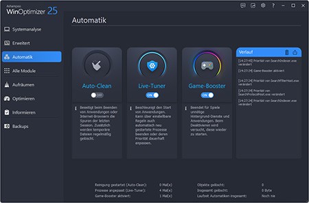 Ashampoo WinOptimizer 25 gratis software runterladen