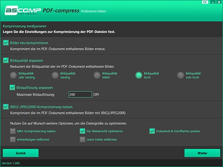Ascomp PDF Compress gratis Vollversion sichern