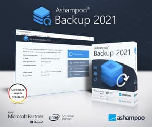 Ashampoo® Backup 2021 jetzt kostenlos sichern