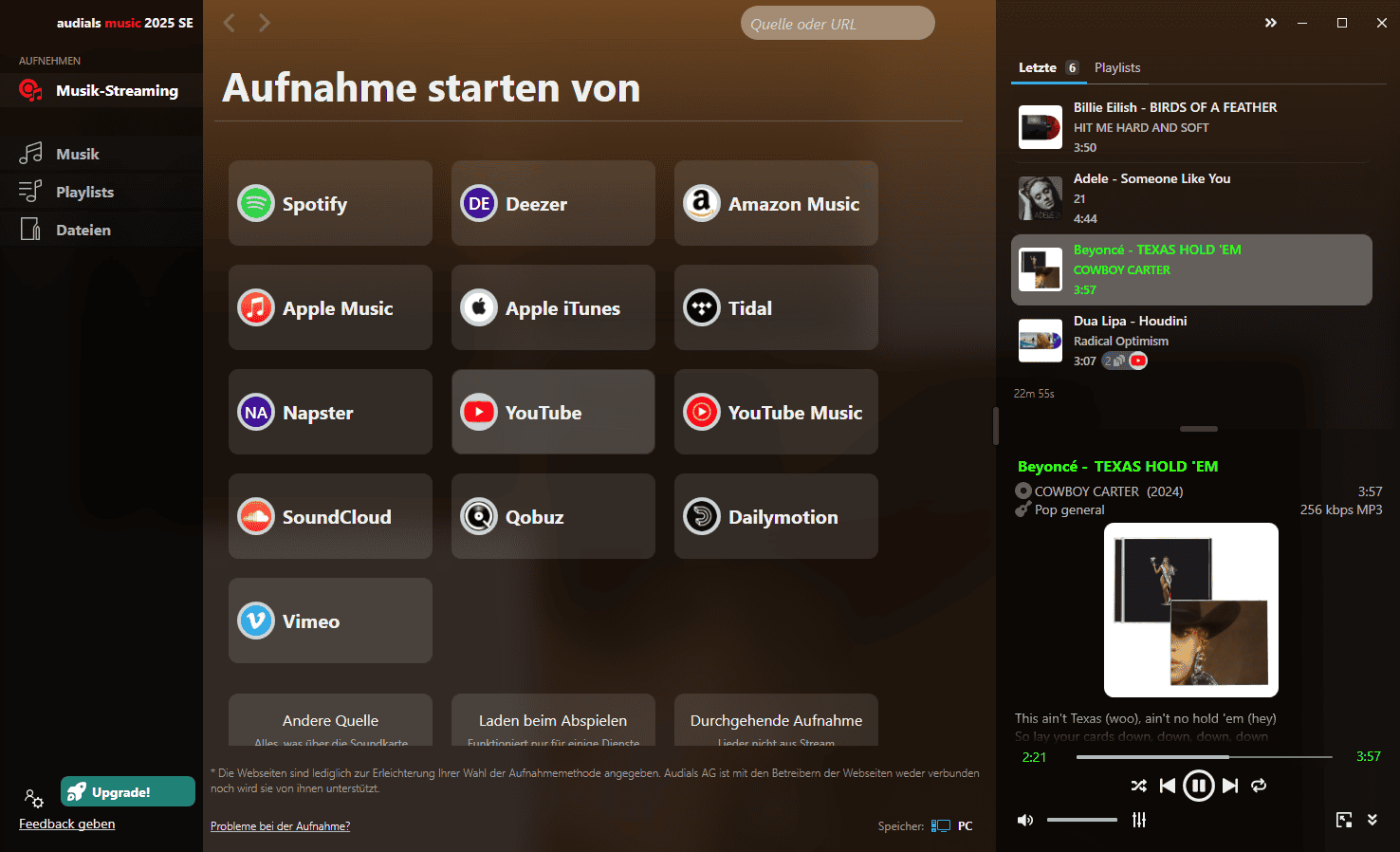 Audials Music 2026 SE – Screenshot Audials Music 2026 SE Screenshot – Audials Software