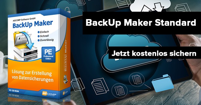 ASCOMP BackUp Maker : einfache, schnelle und sichere Backups vom PC