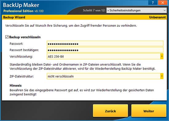 ASCOMP BackUp Maker : Systembackups einfach erstellen. Kostenlose Software