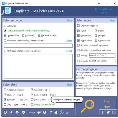 Duplicate File Finder Plus kostenlose Vollversion umsonst