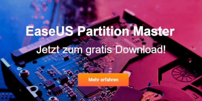 EaseUS Partition Master jetzt gratis herunterladen