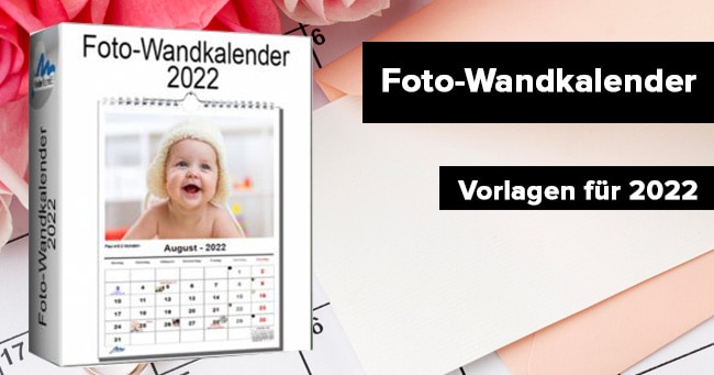 Foto Wandkalender Vorlagen für 2022 gratis