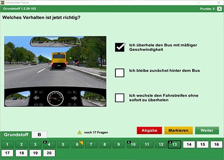 Fragenkatalog für Führerschein: Lernsoftware gratis