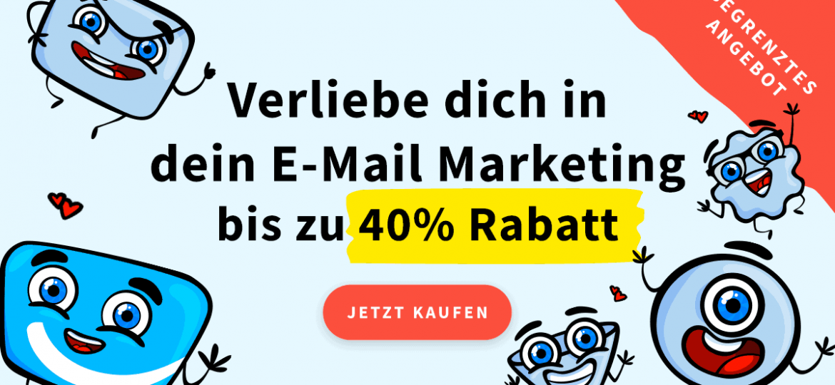 Bis zu 40% Rabatt bei GetResponse