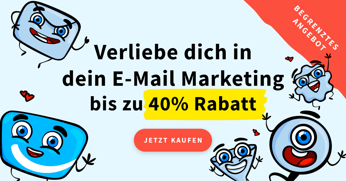 Bis zu 40% Rabatt bei GetResponse