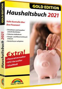 Haushaltsbuch 2021 Gold Edition markt+technik