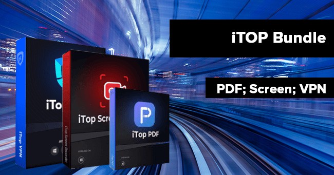 iTOP Screen recorder, iTOP VPN und iTOP PDF