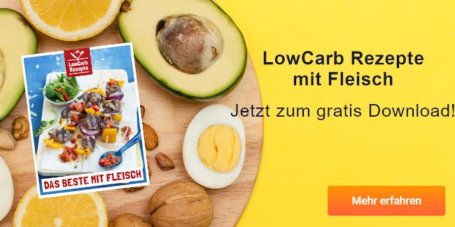 LowCarb Rezepte für jeden Tag - jetzt gratis Downloaden!