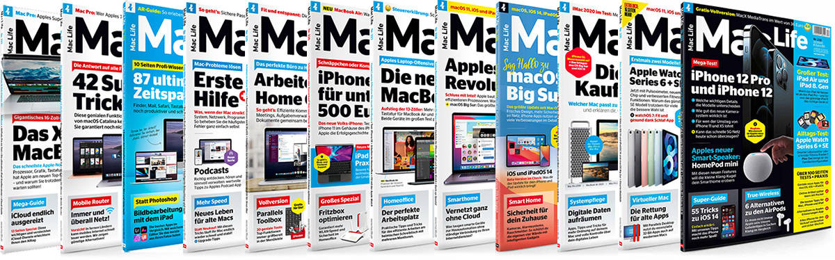 Mac Life Magazin 2020: Alle Ausgaben