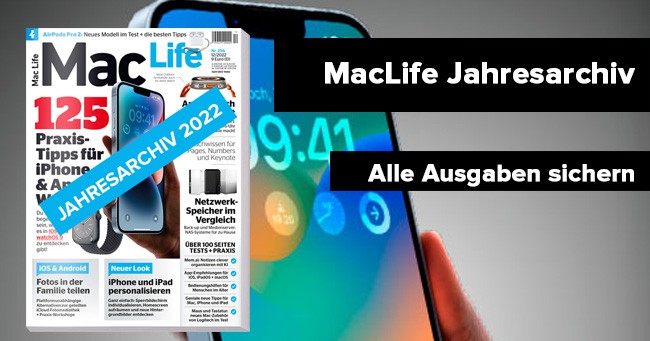 MacLife Jahresarchiv 2022: kostenlos