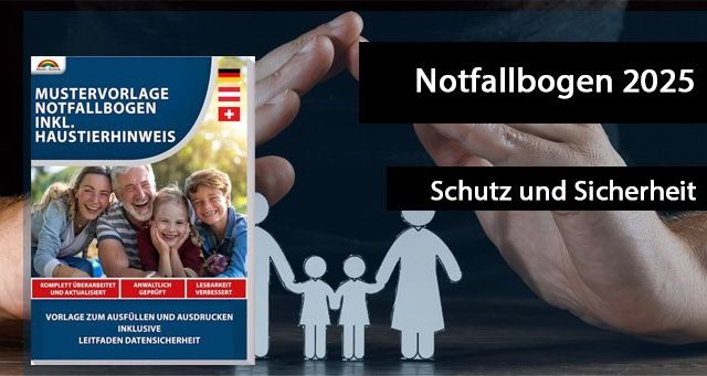 Notfallplan Notfallvorlage am PC ausfüllen