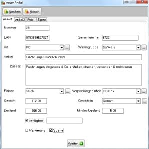 Rechnungsdruckerei Software Gold aktion