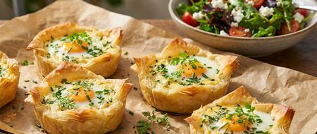 Kleine Eier-Kräuter Törtchen Kleine Eier-Kräuter Törtchen