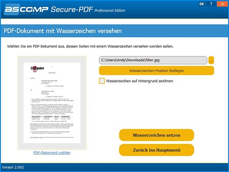 Secure-PDF Dateien einfach verschlüsseln