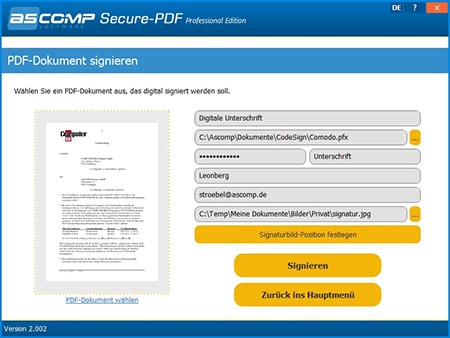 Secure-PDF Seriennummer download