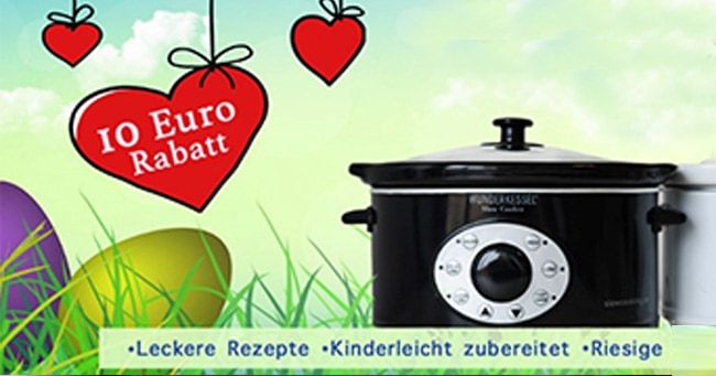 Slow cooker jetzt mit Rabattcode günstier sichern