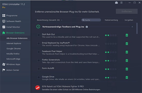 IObit Uninstaller 11 Pro umsonst erhalten