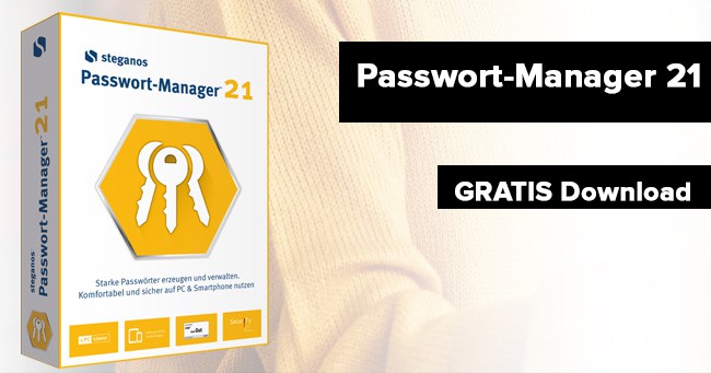 Steganos Passwort Manager 21 kostenlos runterladen