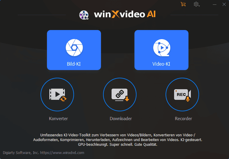 WinX Video AI Software kostenlos