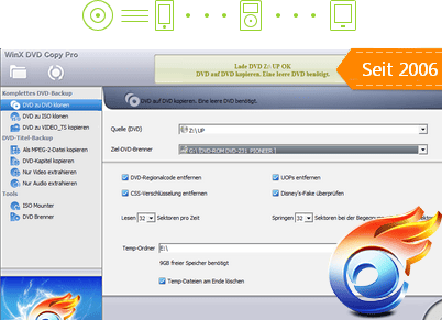 WinX DVD Copy Pro V3.9.8 – Screenshot 1 WinX DVD Copy Pro V3.9.8 Screenshot 1 – Digiarty Software