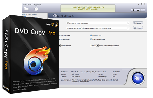 WinX DVD Copy Pro V3.9.8 – Screenshot WinX DVD Copy Pro V3.9.8 Screenshot – Digiarty Software