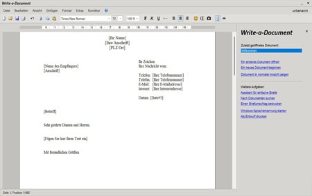 Write-a-Document 6.3 Seriennummer umsonst erhalten Write-a-Document 6.3 Seriennummer umsonst erhalten